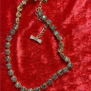 Kate Spade Gold and Silver Crystal Necklace